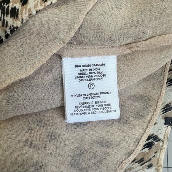 Joie Cordell Leopard Print Silk Blouse - XS - Picture 8 of 8